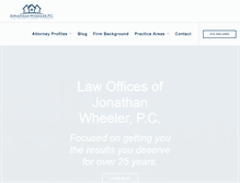 Tablet Screenshot of jwheelerlaw.com